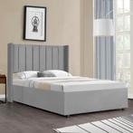 Gestoffeerd bed Savona - 200 x 120 cm - Lichtgrijs - Incl. B, Huis en Inrichting, Slaapkamer | Bedden, Verzenden, Nieuw