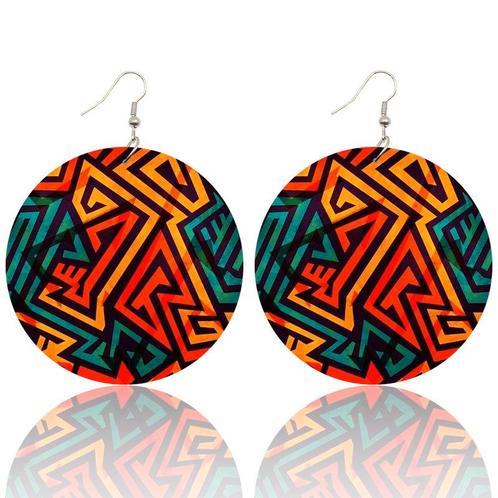 Tribal colored shapes - Afrikaanse oorbellen, Sieraden, Tassen en Uiterlijk, Oorbellen, Nieuw, Ophalen of Verzenden