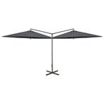 XL Tuinparasol Antraciet 600cm - Retourdeal, Profiteer Nu..., Ophalen of Verzenden, Nieuw, 2 tot 3 meter, Stokparasol