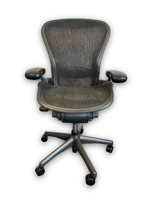 Herman Miller Aeron Full Option met lumbar support, Huis en Inrichting, Bureaustoelen, Bureaustoel, Overige kleuren, Zo goed als nieuw