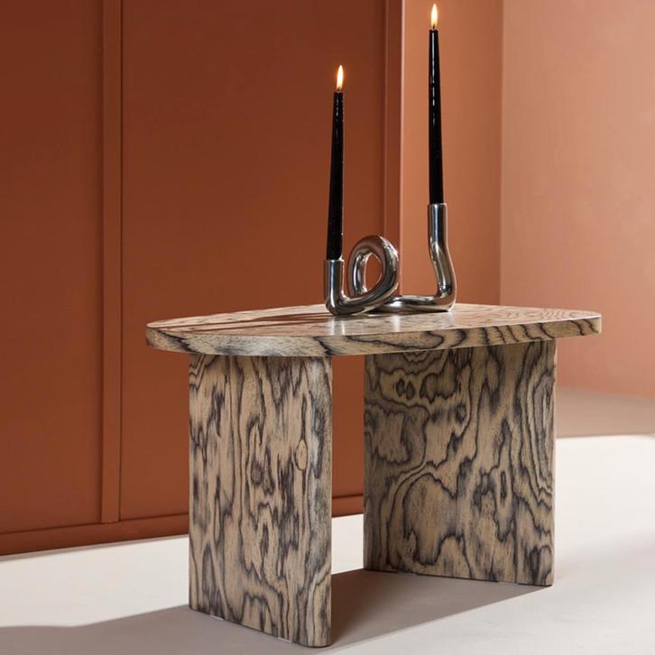 *WOONWINKEL* Kleine Organische Salontafel Grijs, Huis en Inrichting, Tafels | Salontafels, Nieuw, Verzenden