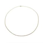 Gouden jasseron schakel ketting., Sieraden, Tassen en Uiterlijk, Kettingen, Ophalen of Verzenden, Gebruikt, Overige kleuren, Goud