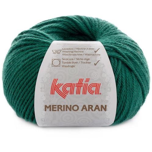 Katia Merino Aran - 82 flessengroen - Merinogaren, Hobby en Vrije tijd, Breien en Haken, Ophalen of Verzenden