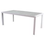 New Delhi dining tuintafel 220x100xH74,5 cm wit, Tuin en Terras, Tuintafels, Ophalen of Verzenden, Nieuw