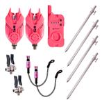 Ultimate E-Tension Pink Bite Alarm/Bankstick Set, Verzenden, Nieuw