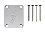 Fender Neck Plate American Vintage 70s F logo chrome, Verzenden, Nieuw