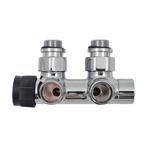 Thermrad Veraline H-blok 1/2 haaks verchroomd, Verzenden, Nieuw