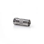 F-connector - coax (IEC) adapter - Nedis, Verzenden, Nieuw