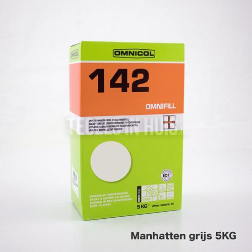 Omnicol 142 voeg manhatten grijs 5kg  tegeloutlet tegels, Doe-het-zelf en Verbouw, Tegels, Nieuw, 10 m² of meer, Ophalen