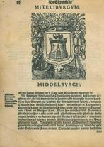 Cartografische prent van Middelburg, Antiek en Kunst