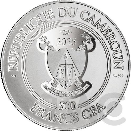 Kameroen. 500 Francs 2025 Cyber Claus 1/2 oz Proof-like, Postzegels en Munten, Munten | Europa | Niet-Euromunten