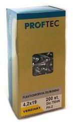 Proftec plaatschroef zelfborend 4.2x19 (200 stuks), Doe-het-zelf en Verbouw, IJzerwaren en Bevestigingsmiddelen, Verzenden, Nieuw