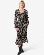HEMA Damesjurk Sarie abstract zwart, Kleding | Dames, Verzenden, Nieuw, Zwart
