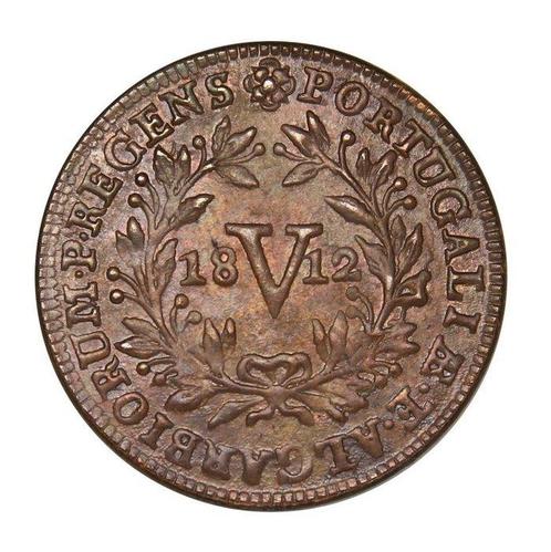 Portugal. D. João Príncipe Regente (1799-1816). V Reis 1812, Postzegels en Munten, Munten | Europa | Niet-Euromunten