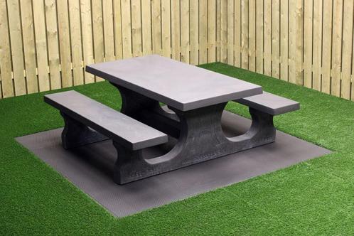 Rockwood® Betonnen Picknickset Antraciet 1.80m, Tuin en Terras, Picknicktafels, Nieuw, Hout, Rechthoekig, Ophalen of Verzenden