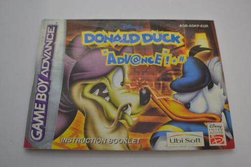 Disneys Donald Duck Advance  (GBA  EUR MANUAL), Spelcomputers en Games, Spelcomputers | Nintendo Portables | Accessoires, Zo goed als nieuw