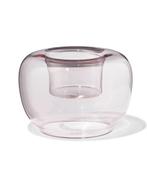 HEMA Theelichthouder glas retro roze, Verzenden
