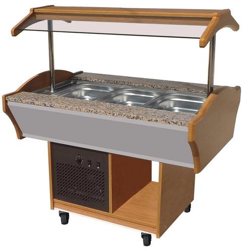 Combisteel Gekoeld Buffet GN 3x 1/1 | Statisch | 230v | Led, Witgoed en Apparatuur, Koelkasten en IJskasten, Ophalen of Verzenden