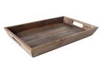 Massief dienblad 44x29cm mangohout antieke afwerking met, Huis en Inrichting, Woonaccessoires | Vazen, Ophalen of Verzenden, Nieuw