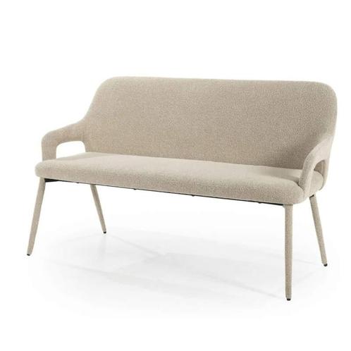 Bank Fika - Taupe - 240244 - eetkamerbanken, Huis en Inrichting, Banken | Bankstellen, Nieuw, Overige materialen