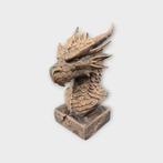 Bust of a fire Dragon Bust statue - handpainted home decor d, Verzamelen, Verzenden, Nieuw