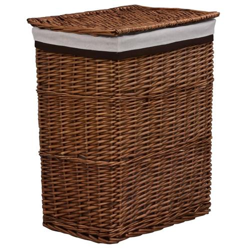 vidaXL Wasmand wilgen bruin, Tuin en Terras, Droogmolens en Wasrekken, Nieuw, Verzenden