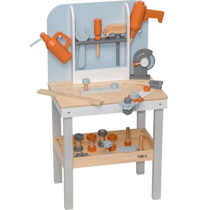 Stevige houten werkbanken voor fantasierijk rollenspel en..., Kinderen en Baby's, Speelgoed | Houten speelgoed, Nieuw, Ophalen of Verzenden