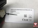 Audi A5 8T Sportback Achterlicht Links Binnen 8T0945093, Ophalen, Gebruikt, Audi