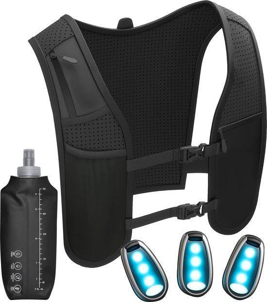 2dekans | Nuvance Hardloopvest - 3x LED - Running Vest met, Huis en Inrichting, Lampen | Losse lampen, Zo goed als nieuw, Ophalen of Verzenden