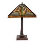 Tiffany tafellamp – Mission / Arts&amp;Crafts – 35.5 × 35.5 cm, Huis en Inrichting, Verzenden, Nieuw