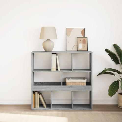 vidaXL Boekenkast/kamerscherm 100x33x94,5 cm grijs sonoma, Huis en Inrichting, Kasten | Boekenkasten, 75 cm of meer, Nieuw, Overige houtsoorten