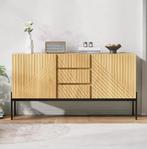 Dressoir met 2 Deuren en 3 Lades –Modern Sideboard 140×40×75, Huis en Inrichting, Verzenden, Nieuw