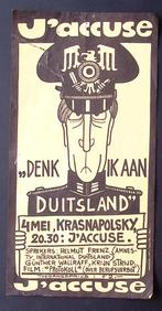 Poster over bijeenkomst bij het Krasnapolsky in Amsterdam, Verzenden, Nieuw, Overige onderwerpen, Met lijst