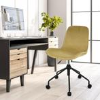30% korting | Bureaustoel velvet olijf groen | Draaibaar |, Nieuw, Stof, Modern/Scandinavisch, Eén