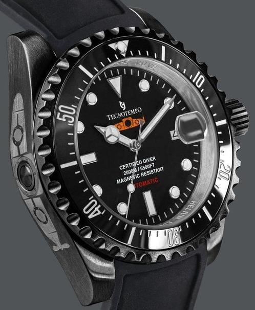 Tecnotempo - Diver 2000M - Automatic Orange Submarine -, Sieraden, Tassen en Uiterlijk, Horloges | Heren