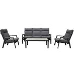 Vegas stoel bank loungeset 4 delig verstelbaar antraciet, Tuin en Terras, Ophalen of Verzenden, Nieuw, Aluminium