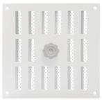 Aluminium afsluitbaar schuifrooster opbouw 195 x 195mm - WIT, Verzenden, Nieuw