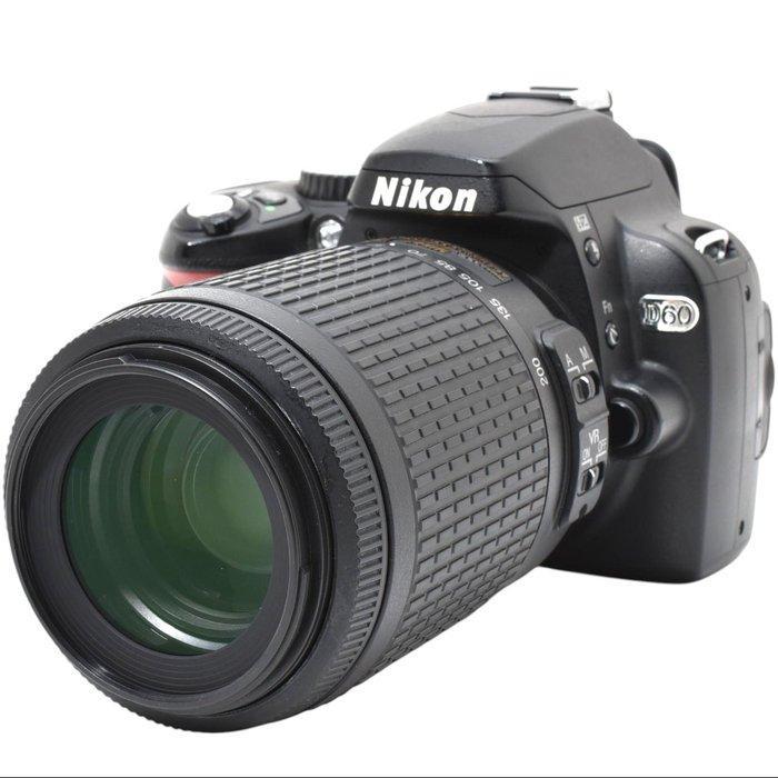 Nikon D60 + AF-S NIKKOR 4-5.6/55-200mm G VR with CCD Sensor, Audio, Tv en Foto, Fotocamera's Digitaal
