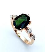 Ring - 14 karaat Roségoud - 2.41ct. tw. Toermalijn - Diamant, Nieuw