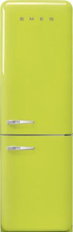 Smeg FAB32RLI5 koelkast limegroen - rechtsdraaiend, 150 tot 200 liter, Verzenden, 60 cm of meer, Met aparte vriezer