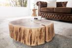 Boomstam salontafel GOA 60cm naturel acacia massief hout, Huis en Inrichting, Ophalen of Verzenden, Nieuw