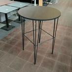 Tweedehands statafel met Hairpin poten, (hxbxd) 110x85x85, Ophalen of Verzenden, Gebruikt