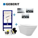 Geberit UP100 Toiletset set10 Wiesbaden Stereo Mat Wit met, Ophalen of Verzenden, Nieuw, Overige typen