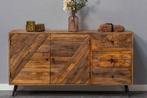 Dressoir Mangohout Fiona 165 cm, Huis en Inrichting, Kasten | Dressoirs, Verzenden, Nieuw, Overige houtsoorten, Industriële meubels