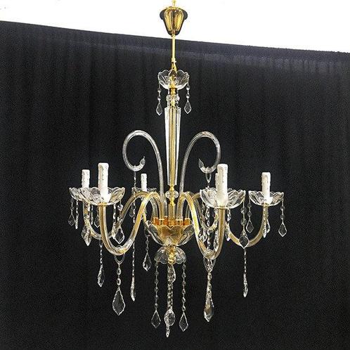 Artelight - Kroonluchter - Kristal - 6 lampen, Antiek en Kunst, Antiek | Lampen
