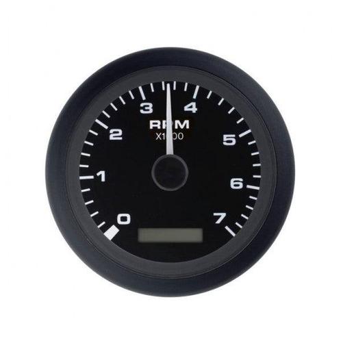 Bieden: Veethree 3 inch engine tachometer black 7000 RPM -, Watersport en Boten, Bootonderdelen, Motor en Techniek, Nieuw, Zeilboot of Motorboot