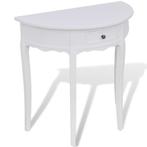 Wandtafel Halfrond Wit | Retourdeal | 47% Korting!, Huis en Inrichting, Ophalen of Verzenden, Nieuw