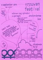 vintageposter vrouwenrechten - vrouwenfestival 1978, Verzenden, Nieuw, Overige onderwerpen, Met lijst