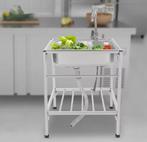 RVS Commerciële Spoelbak – Vrijstaand met Draaibare Kraan, Verzenden, Nieuw