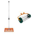 2-in-1 Verticuteer- en Gazonvlakker Set - Oranje,, Verzenden, Nieuw